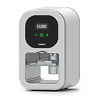 COMPAK CUBE TAMP ELECTRONIC AUTOMATIC COFFEE TAMPER PRESS - WHITE W/ P.ALUMINUM