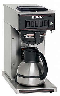 Bunn CW-15 TC Pourover Coffee Brewer for Portable Thermal Servers